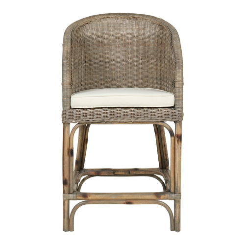 Birch Lane™ Caffrey Woven Rattan Counter and Bar Stool & Reviews Wayfair